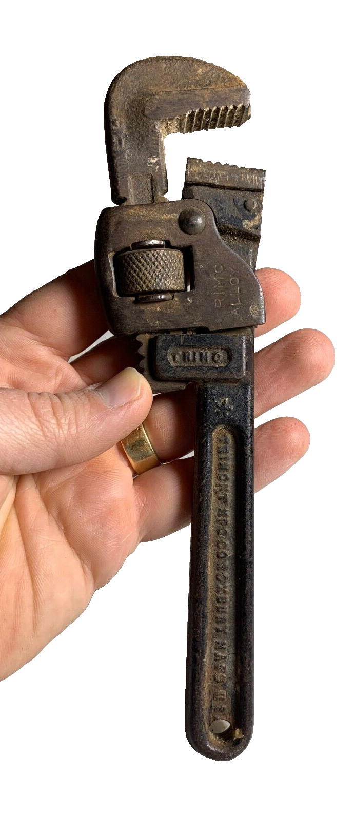 Antique Trmio Trimont Manufacturing Roxbury Massachusetts Monkey Pipe Wrench