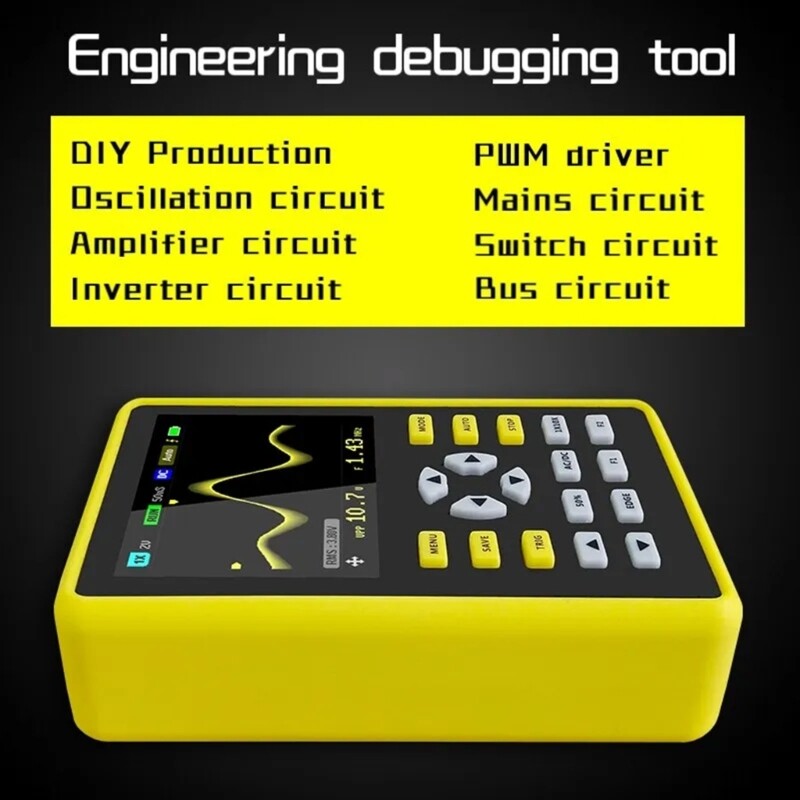 2.4inch Display Oscilloscope for Auto Electronics Waveform Generators