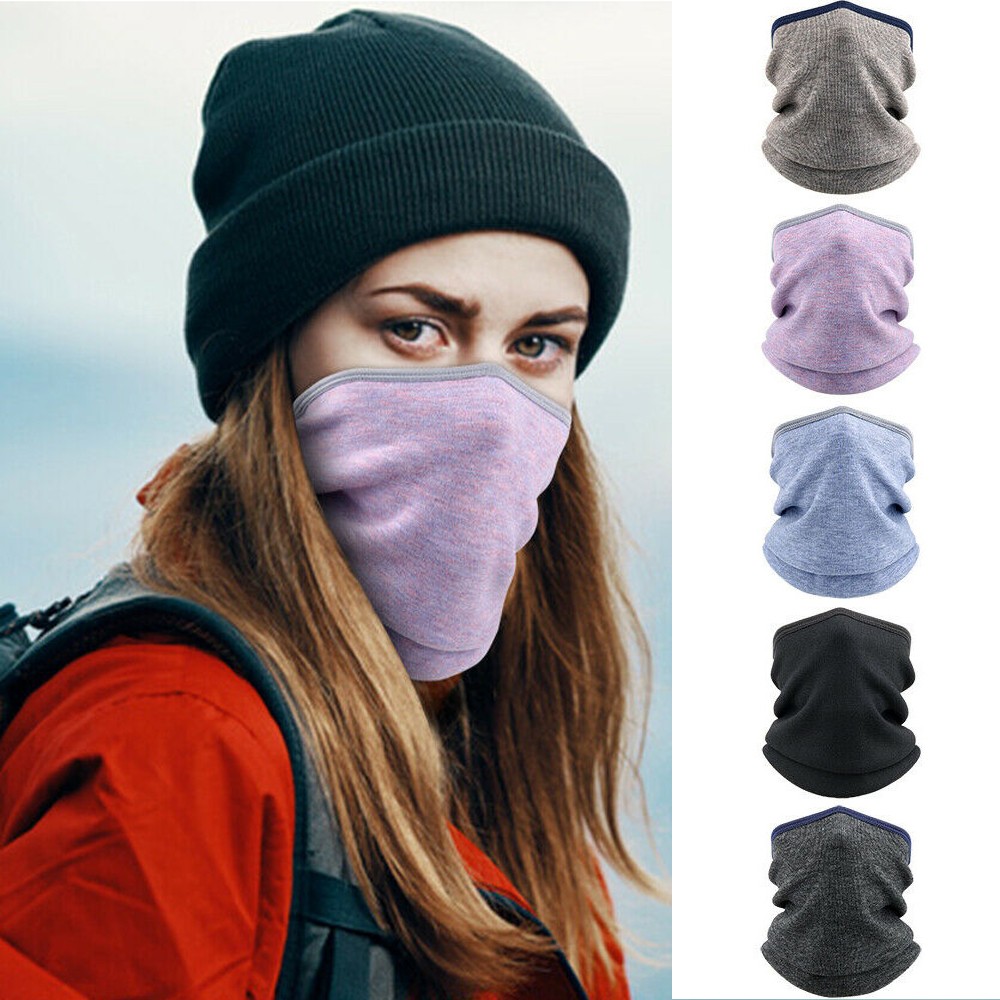 Winter Fleece Scarf Neck Warmer Gaiter Windproof Ski Face Mask Warm Ski Mask