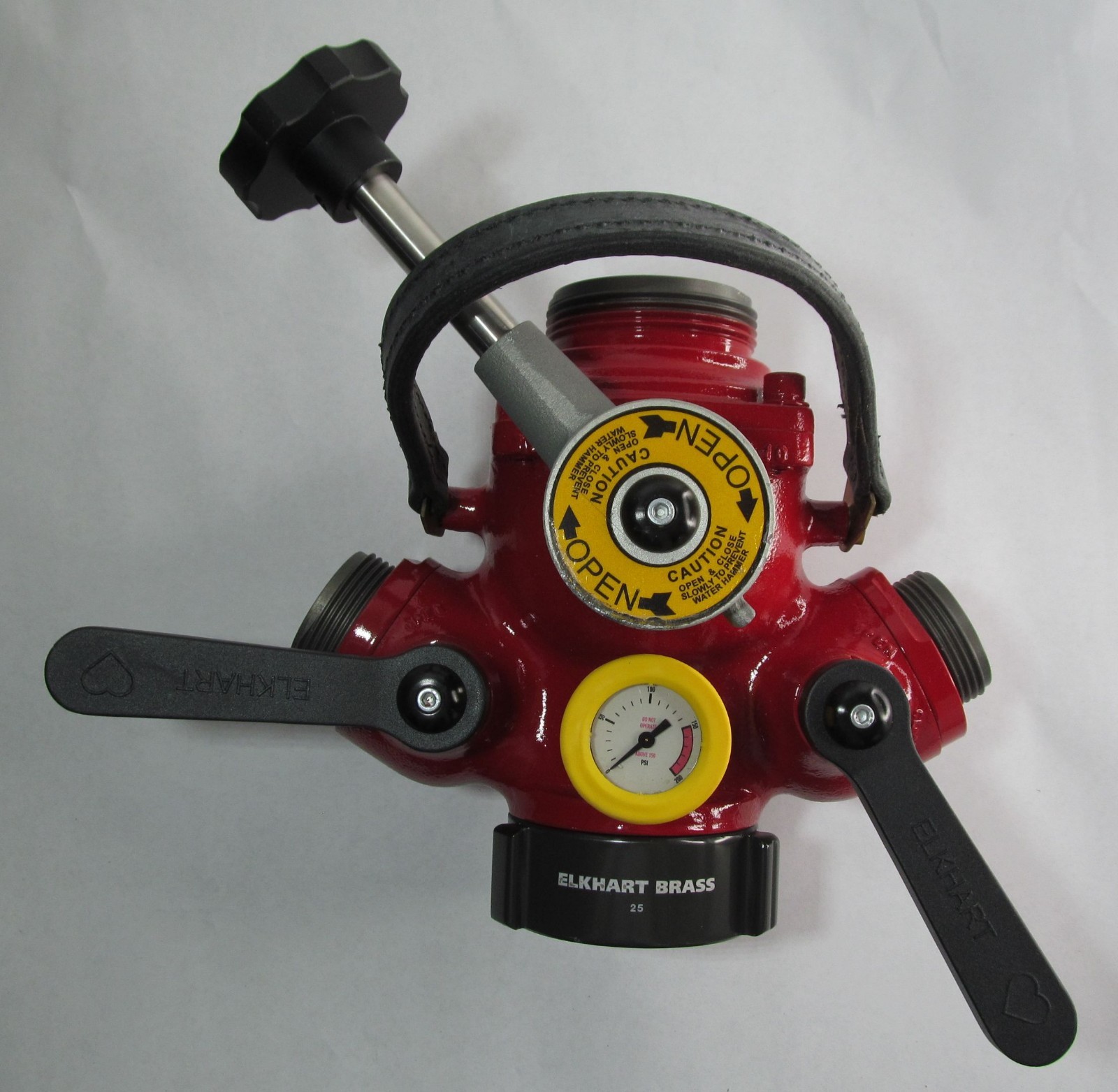 NEW ELKHART BRASS BG-104A WATER THIEF 2.5" SWIVEL INLET  x 1.5" MALE OUTLETS