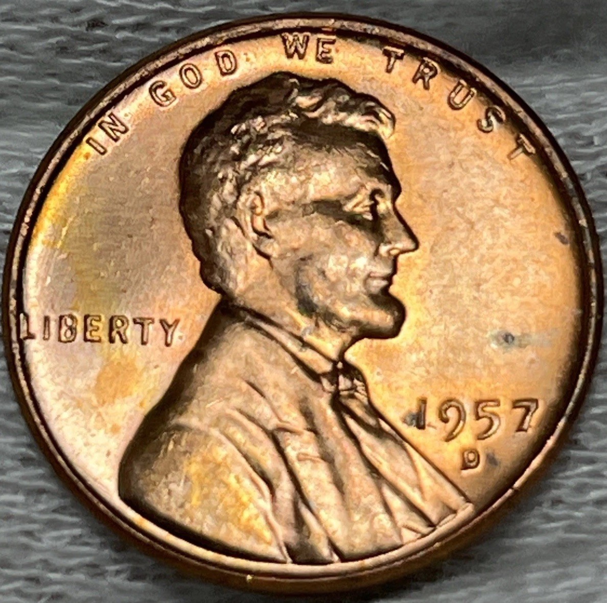 1957 D/D Wheat Penny Errors DDO Die Clash Uncirculated #1