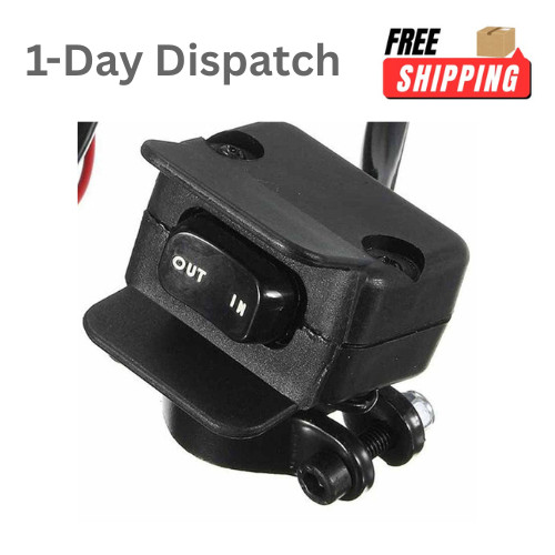 ZHUOTOP Heavy Duty Handlebar Control Line Winch Rocker Switch ATV UTV