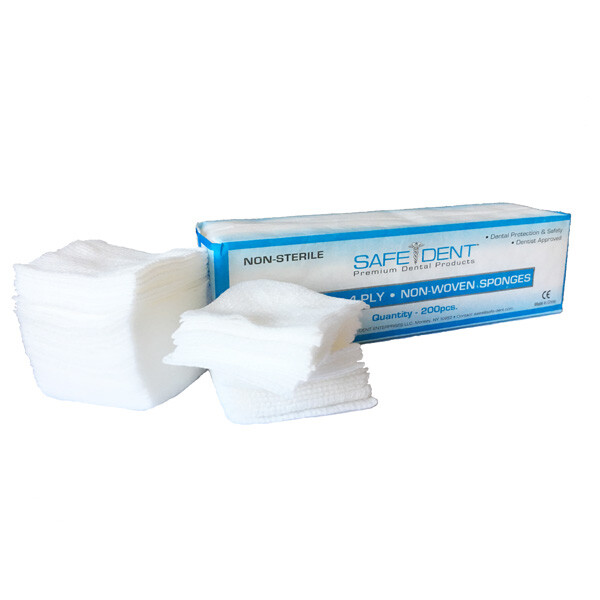 1000 pcs Premium Quality 2 x 2 gauze non woven sponges 4 ply Free Shipping!
