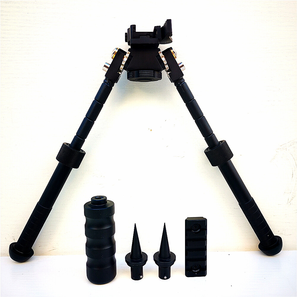 Bipod 4.75- 9" Foldable QD Picatinny Rail Mount Adjustable Leg W/O 5 Slots