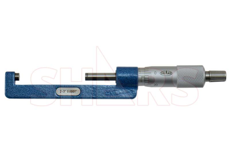 Shars 2-3" Mechanical Hub Micrometer Set .0001" Carbide Thickness New P}