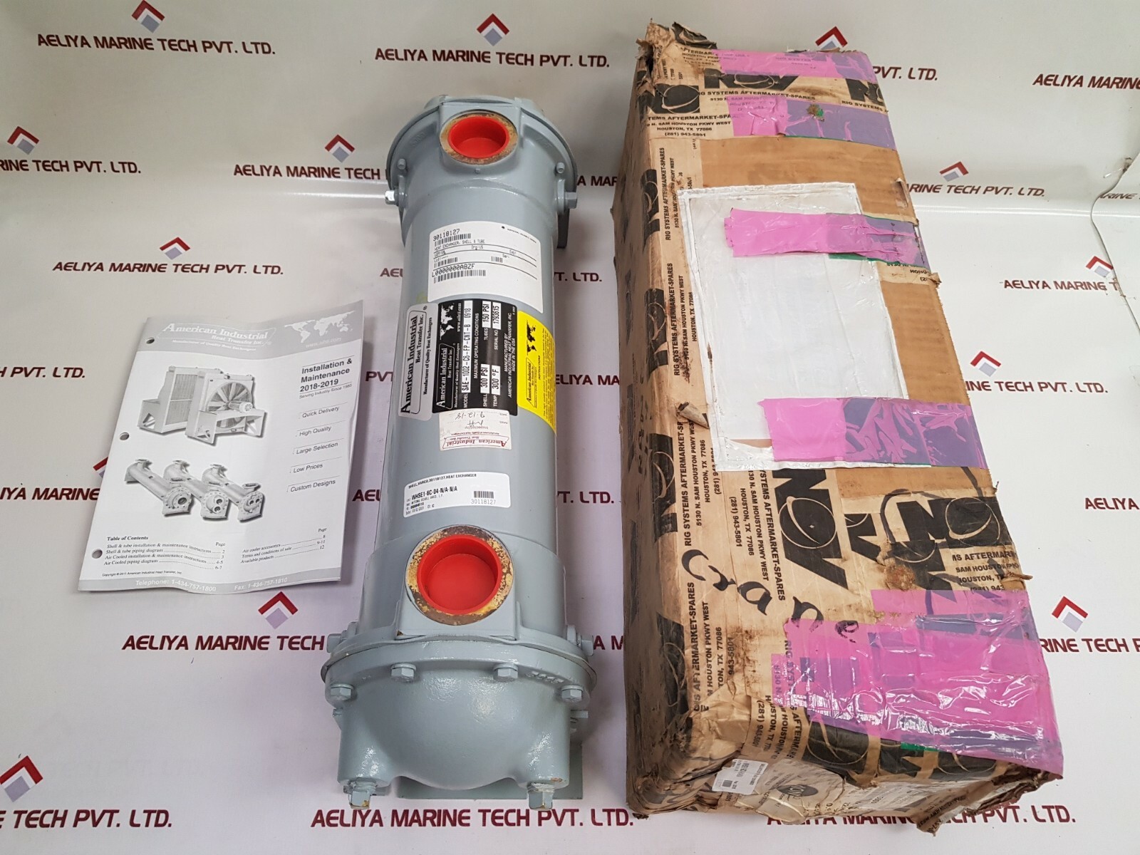 American Industrial SAE-1002-C6-FP-CNT-B 0918 Shell and Tube Heat Exchanger