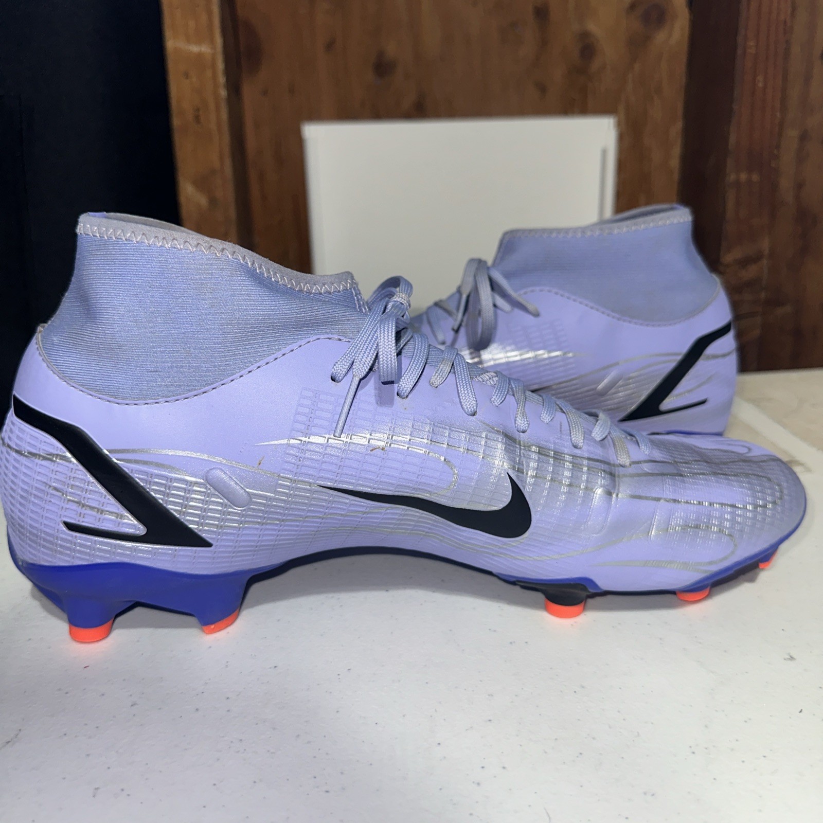 Nike Mercurial Superfly 8 Kylian Mbappe Flames Soccer Shoes Men’s Size 12