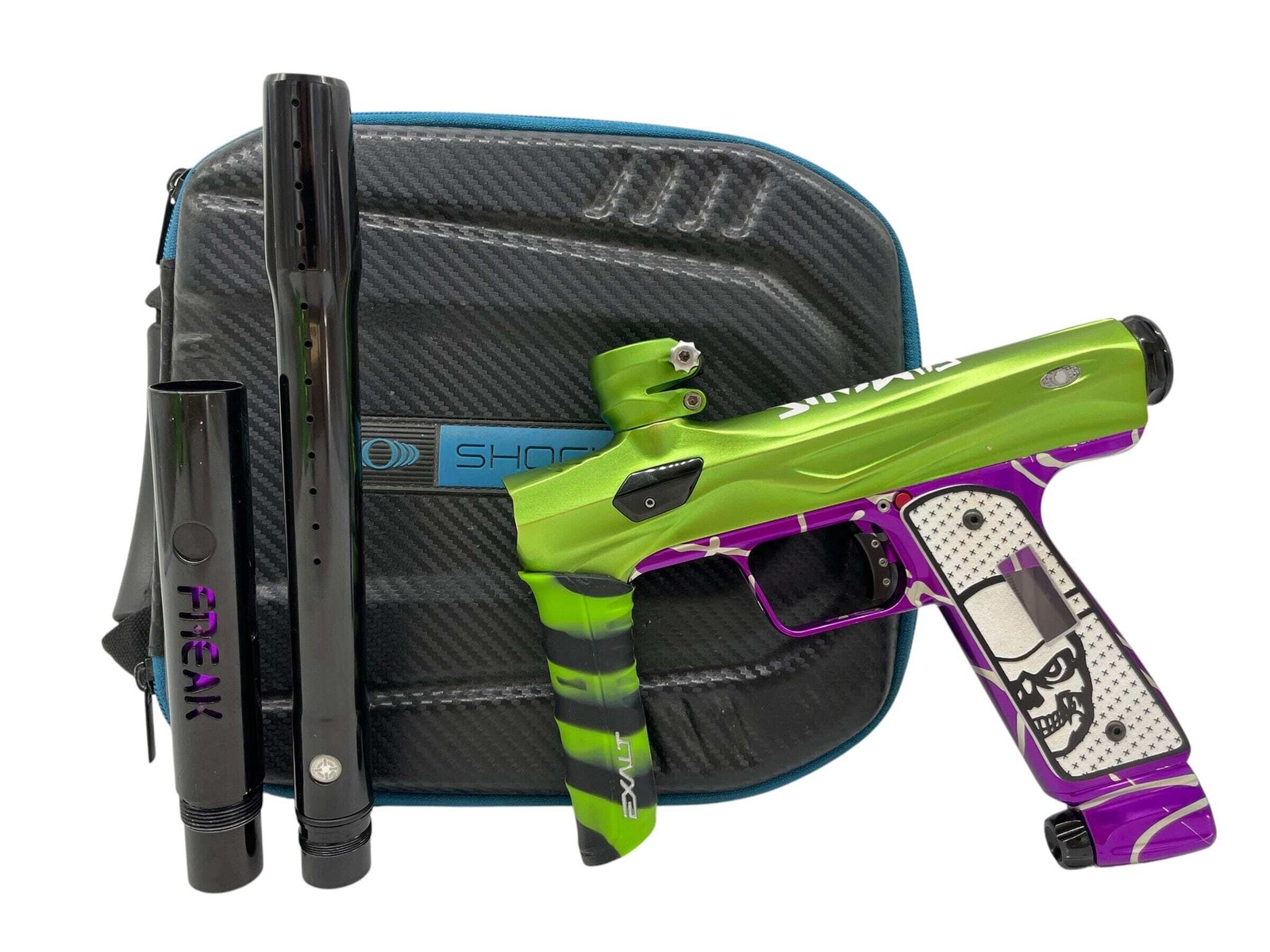 SP Shocker Amp Mech Green/Purple Paintball Gun