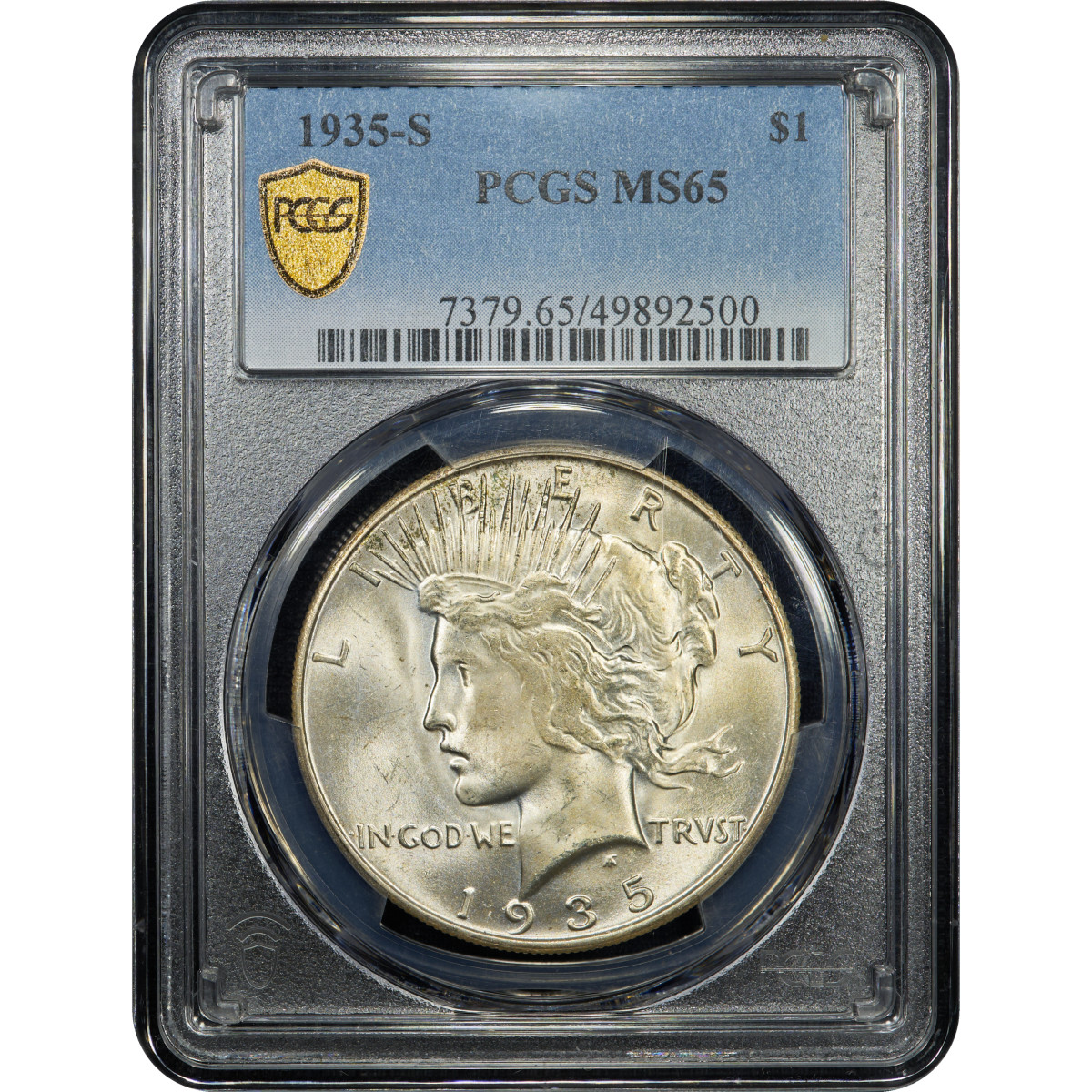 1935-S Peace Dollar $1 PCGS MS65