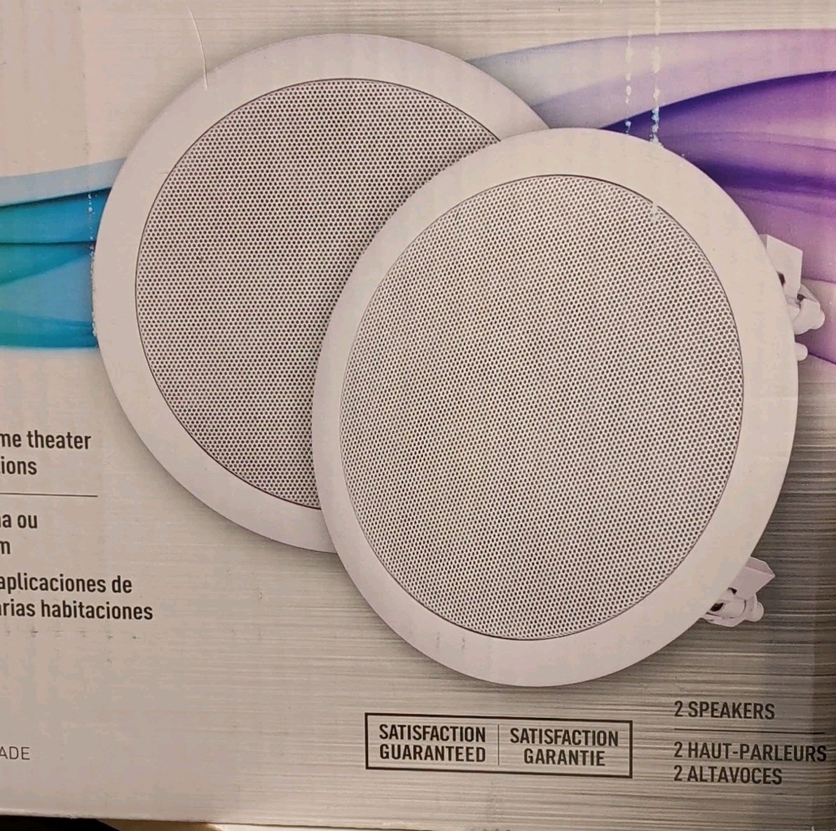 Legrand 36476402 In-wall Speakers 6.5 Inch Two-way 100 W Base+Mylar Tweeter NEW