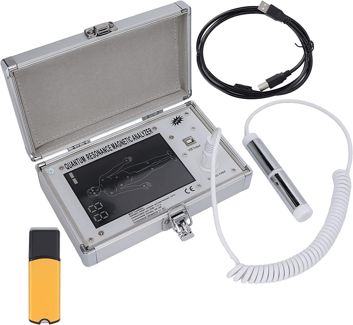 New 1Pcs Practical 4TH Gen Quantum Magnetic Resonance Body Analyze - 52 Reports