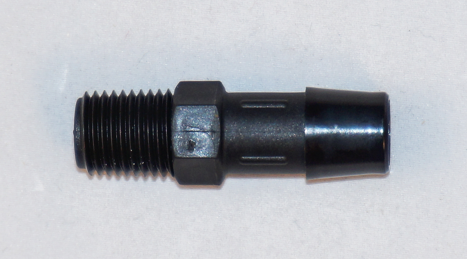 (10x) 1/2" Barbed X 1/4" MNPT Black Nylon Straight Adapter Eldon James A4-8BN