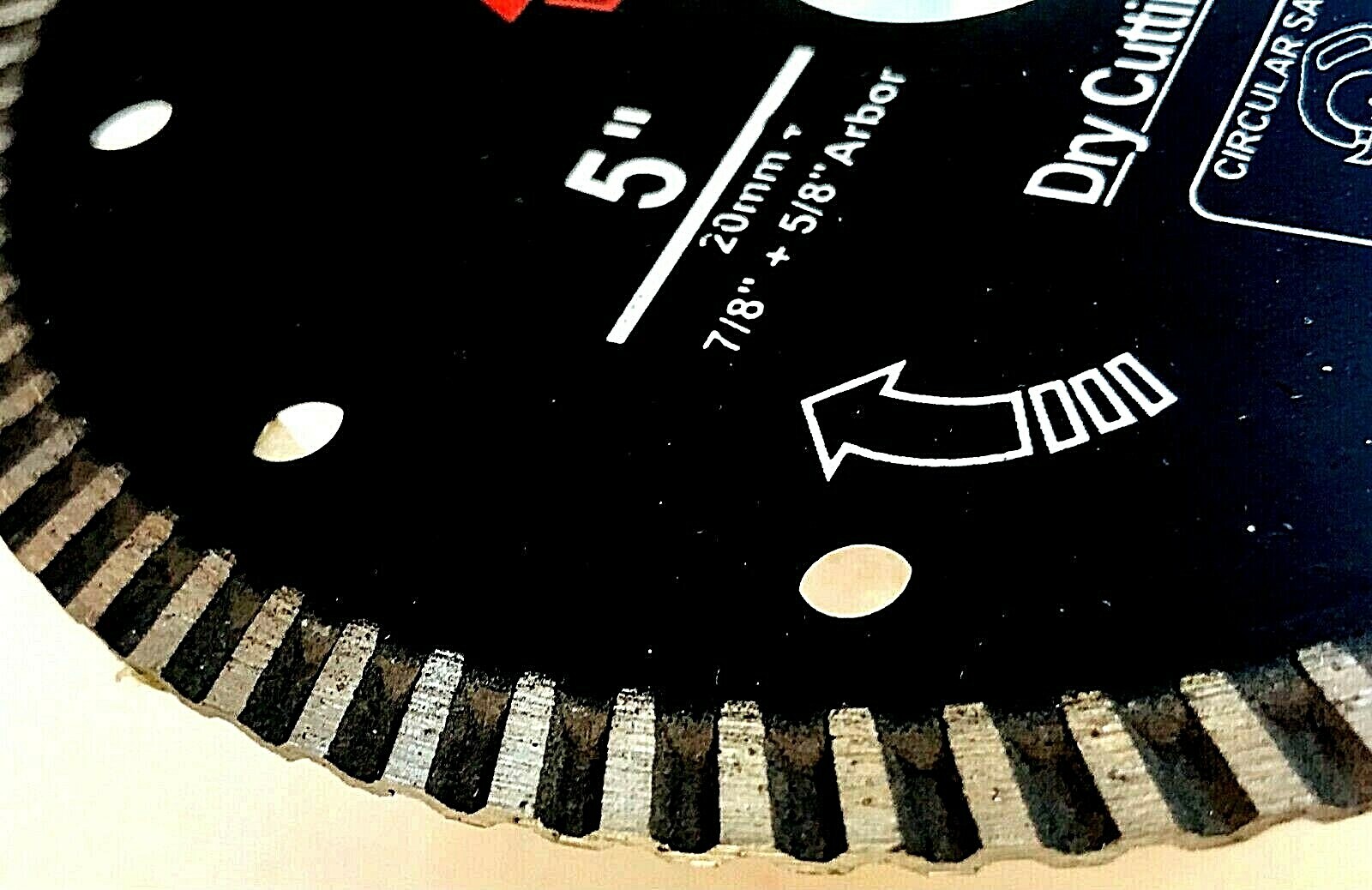 5" Diamond Blade Granite Sandstone marble Allow flush cutting w flush mount 2pk