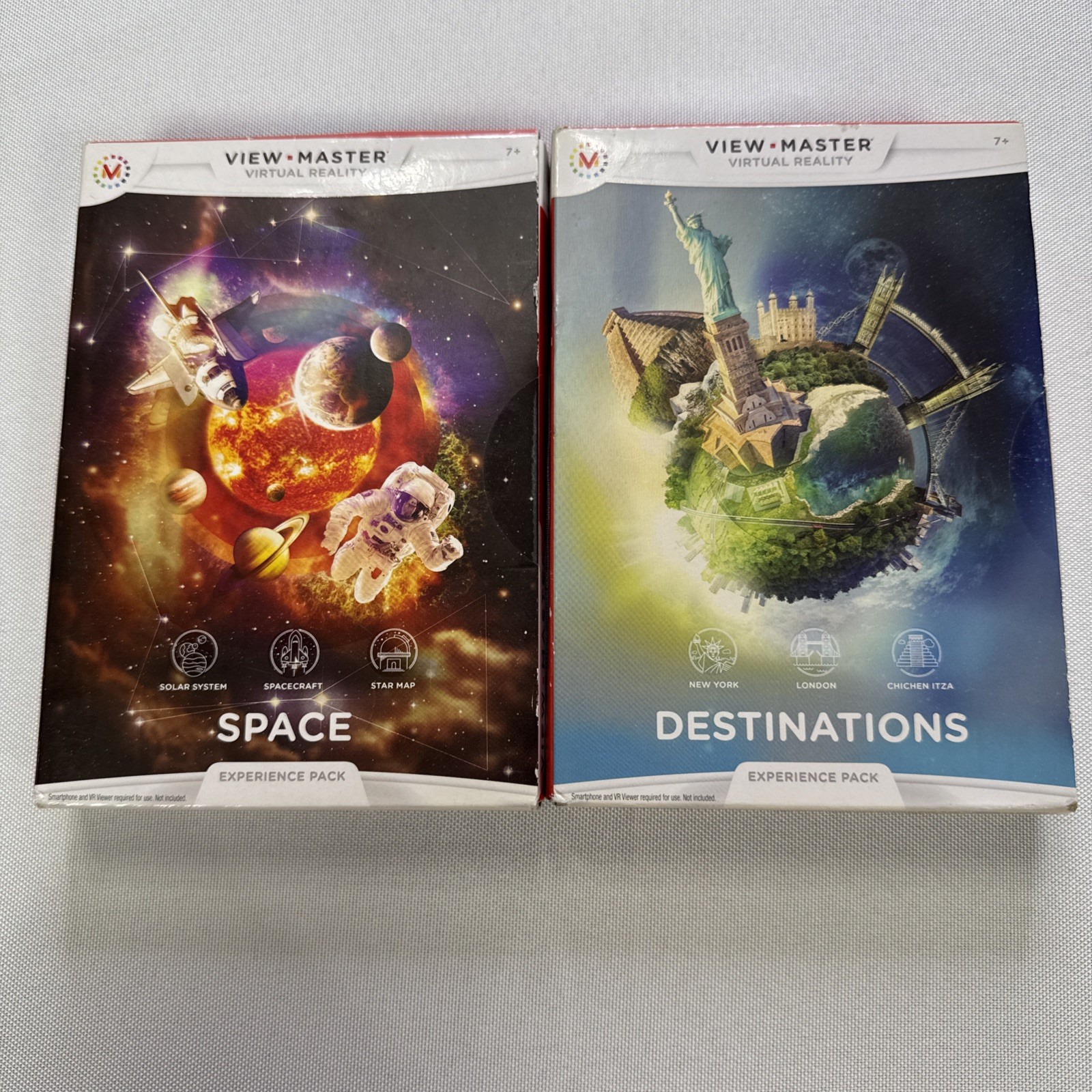 2 National Geographic View Master Virtual Reality Destinations & Space NIB