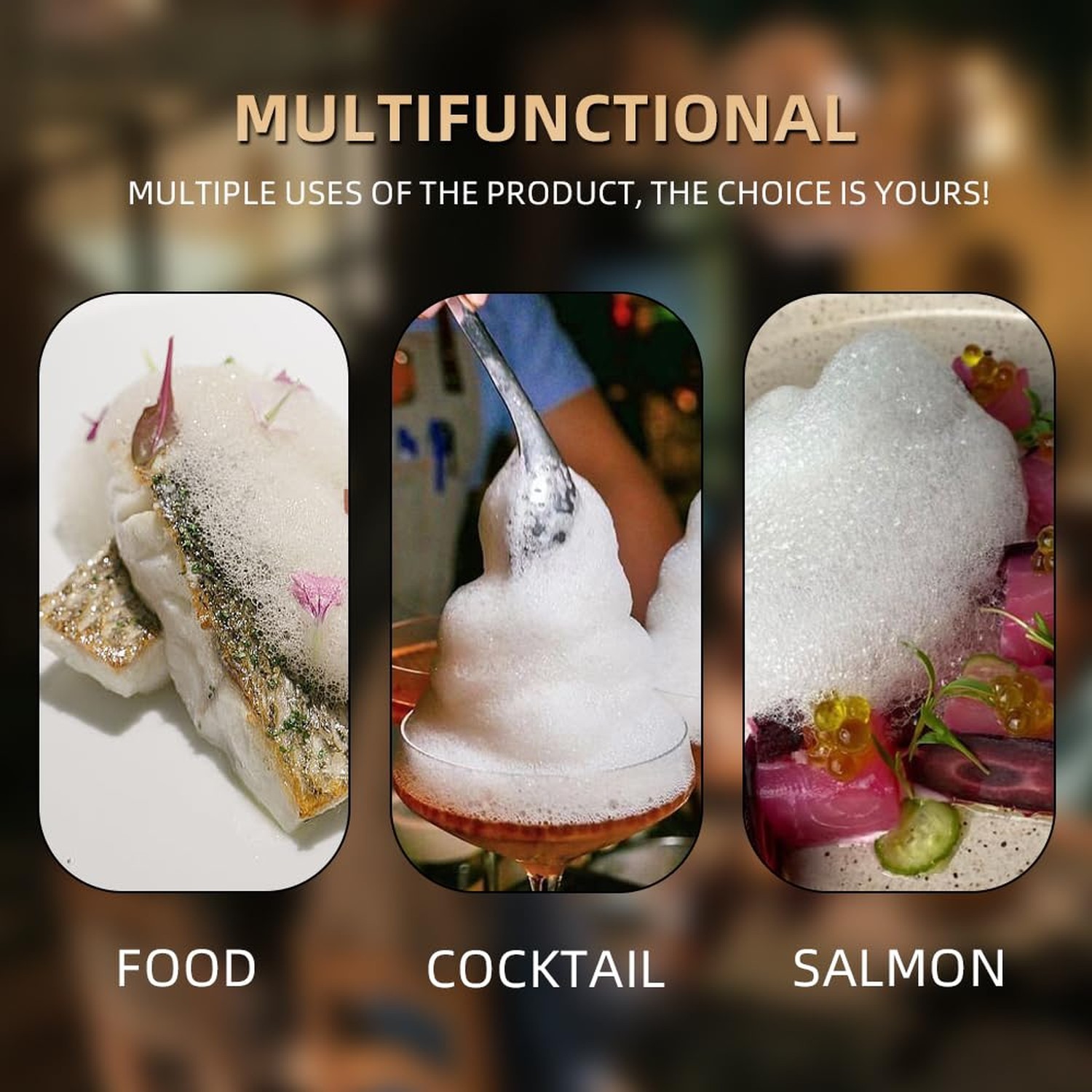 Molecular Gastronomy Foam Generator, Foam Generating Kit, Professtional Chef ...