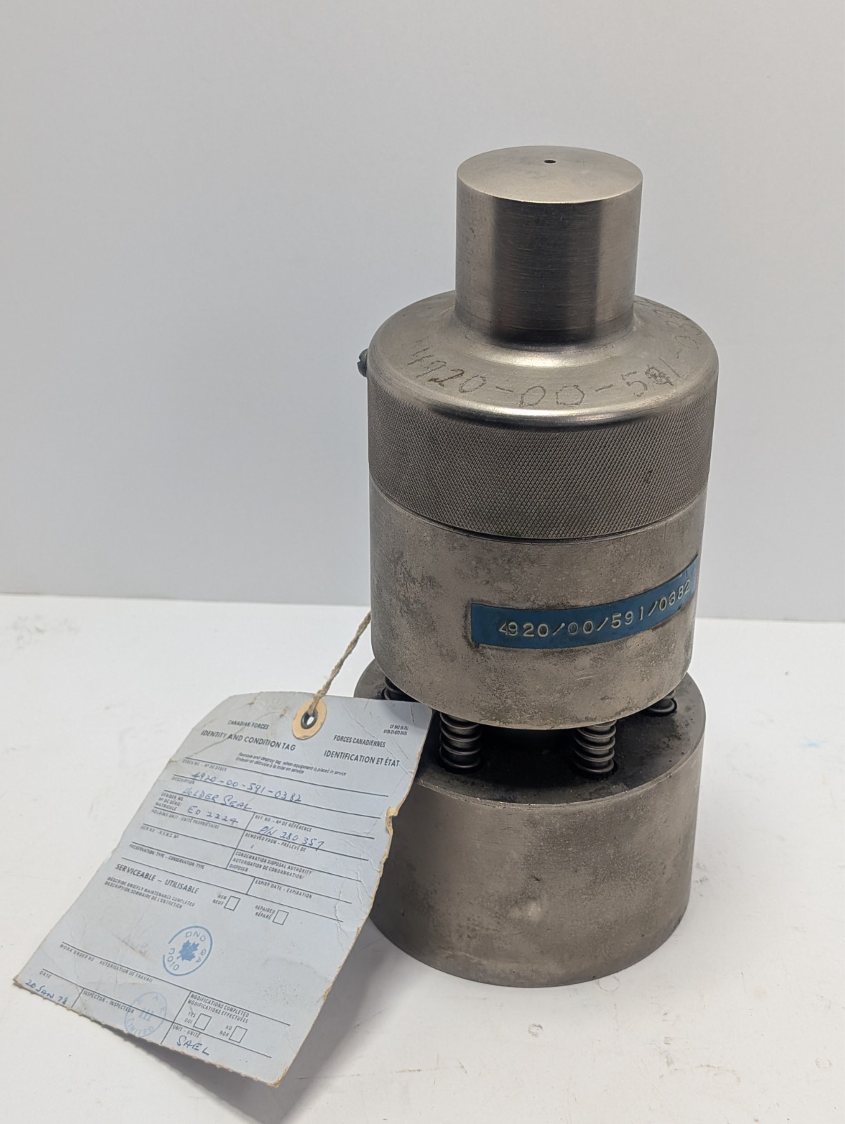 Seal Holder 280357 v/o GTC-85-87 Gas Turbine NSN 4920-00-591-0382