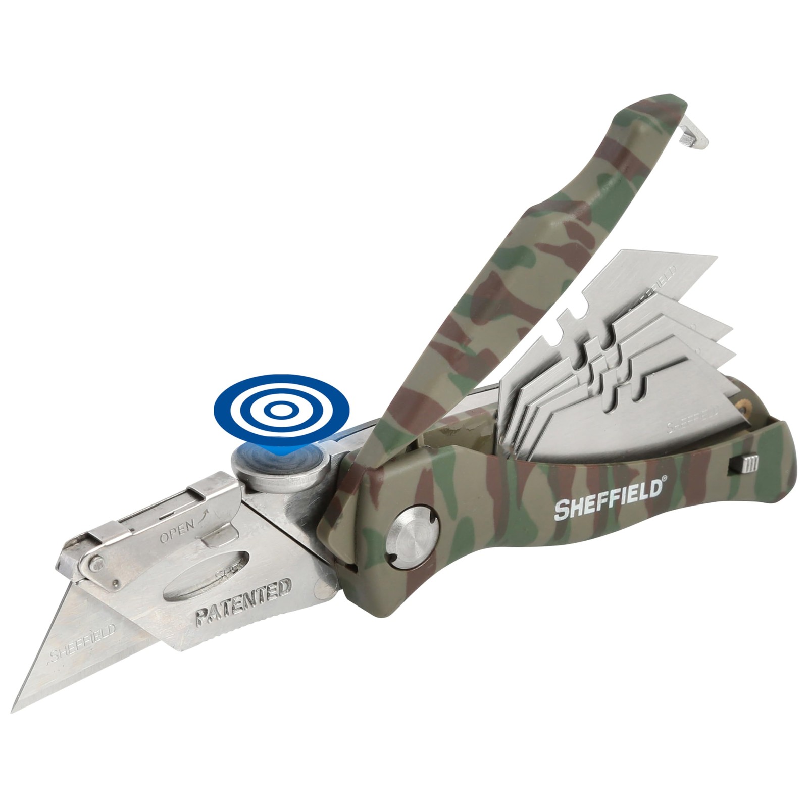 Utility Knife with 5 Utility Knife Blade Storage Compartment