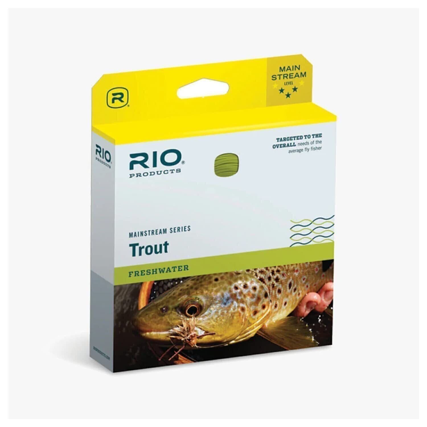 RIO Products Fly Line Mainstream Type 6 Full Sinking Line WF7S6, Black