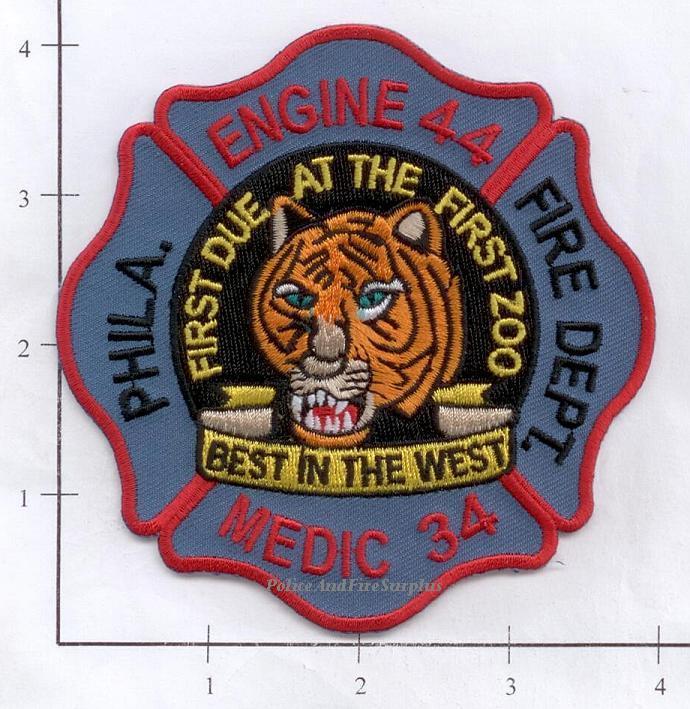 Pennsylvania - Philadelphia Engine 44 Medic 34 PA Fire Dept Patch