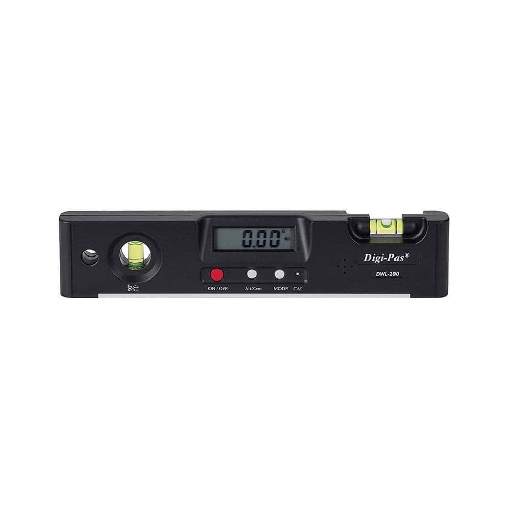 Digital Torpedo Level Angle Finder Protractor Bevel Gauge Magnetic 7in 0.1 LCD