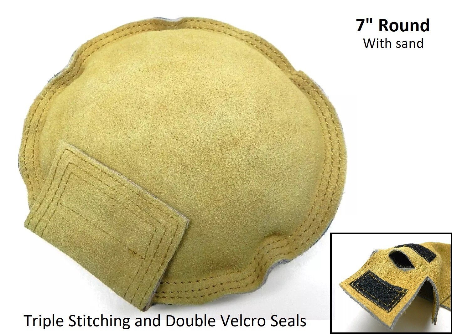 7" Sandbag Round Leather Sand Bag for Jewelers Bench Pad Forming Shaping Dapping