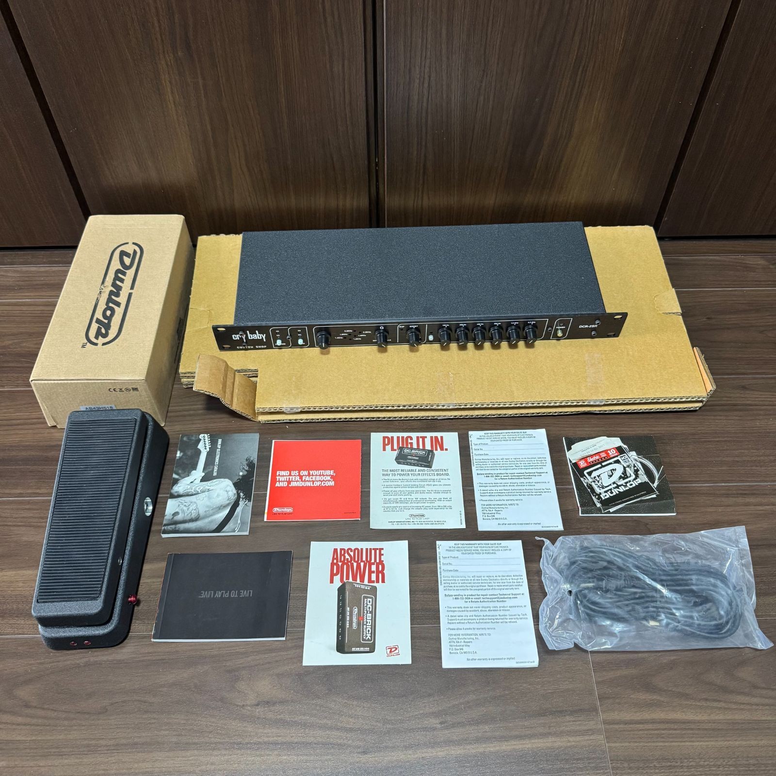 Jim Dunlop Cry Baby DCR2SR-E Rack Wah Guitar Effects Module No AC Adapter New