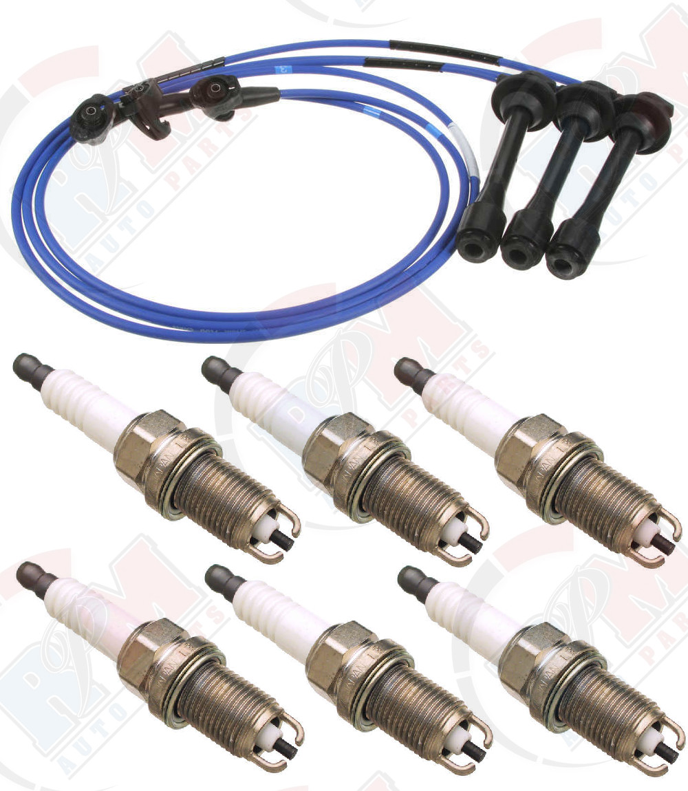 FOR Toyota 4Runner 6pc Denso Spark Plugs "K16TR11" & NGK Ignition Wires "TE66"