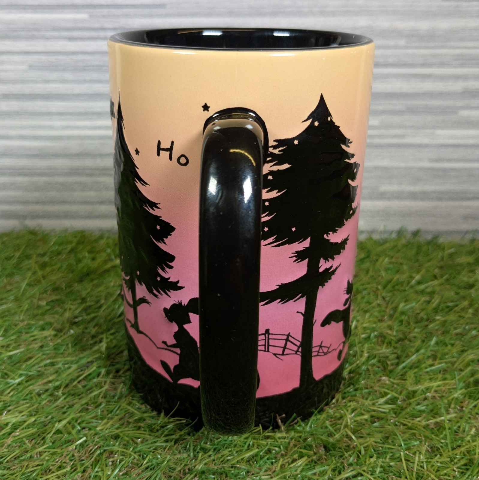Disney Parks Winnie the Pooh 3D Coffee Mug Silhouette Ombre Sunset Ho Ho Ho Mug