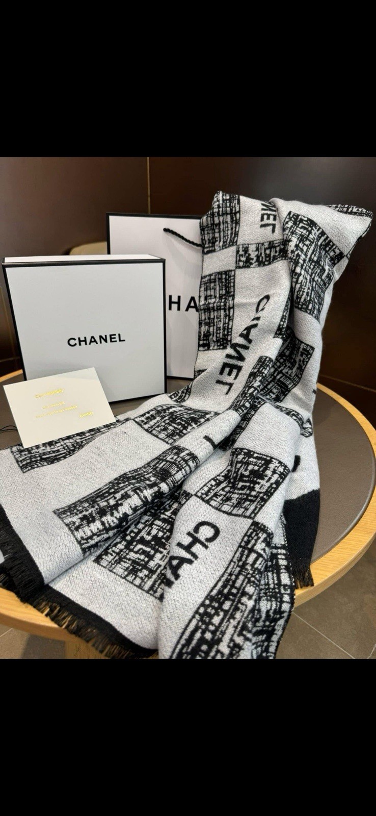 Chanel Monochrome Scarf