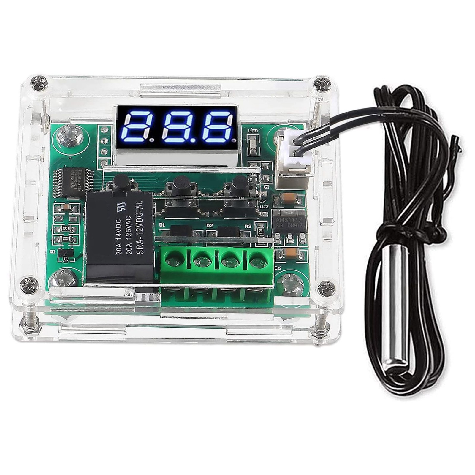 W1209 DC 12 V Digitale Temperaturreglerplatine -50-110°C Elektronischer Tem2183