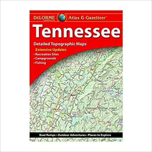 Tennessee State Atlas & Gazetteer, by DeLorme, 2020 12th edition - DISCOUNTED!!