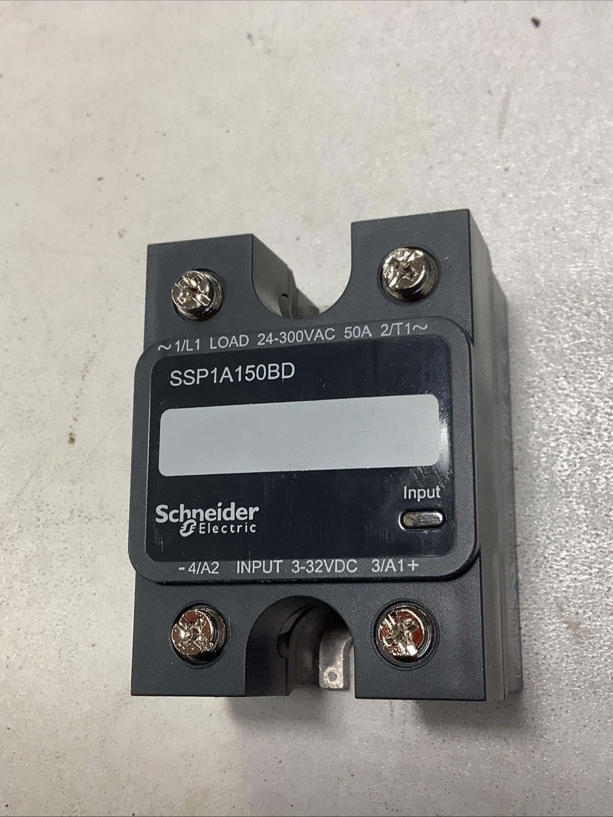 Schneider Electric SSP1A150BD Solid State Relay Panel Mount 50A 300VAC / 3-32VDC