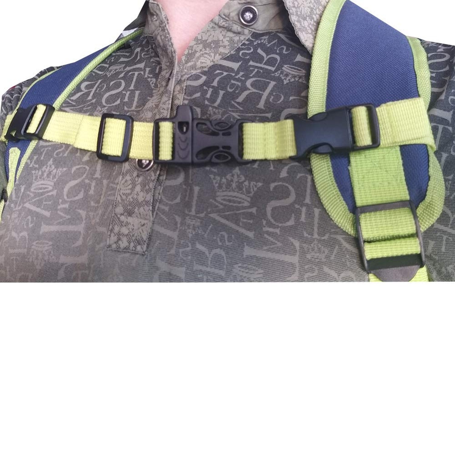 2 Pack Nylon Universal Backpack Chest Strap-3/4 Inch Webbing Chest Belt-Adjus...