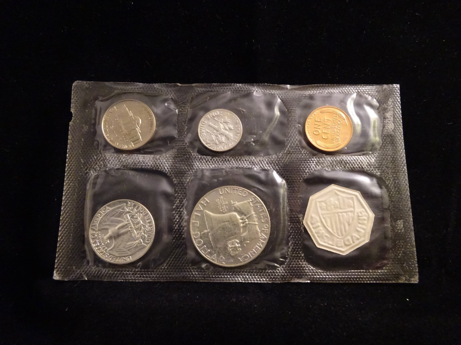 1956 Silver Proof Set U.S. Mint 5-coins Flatpack