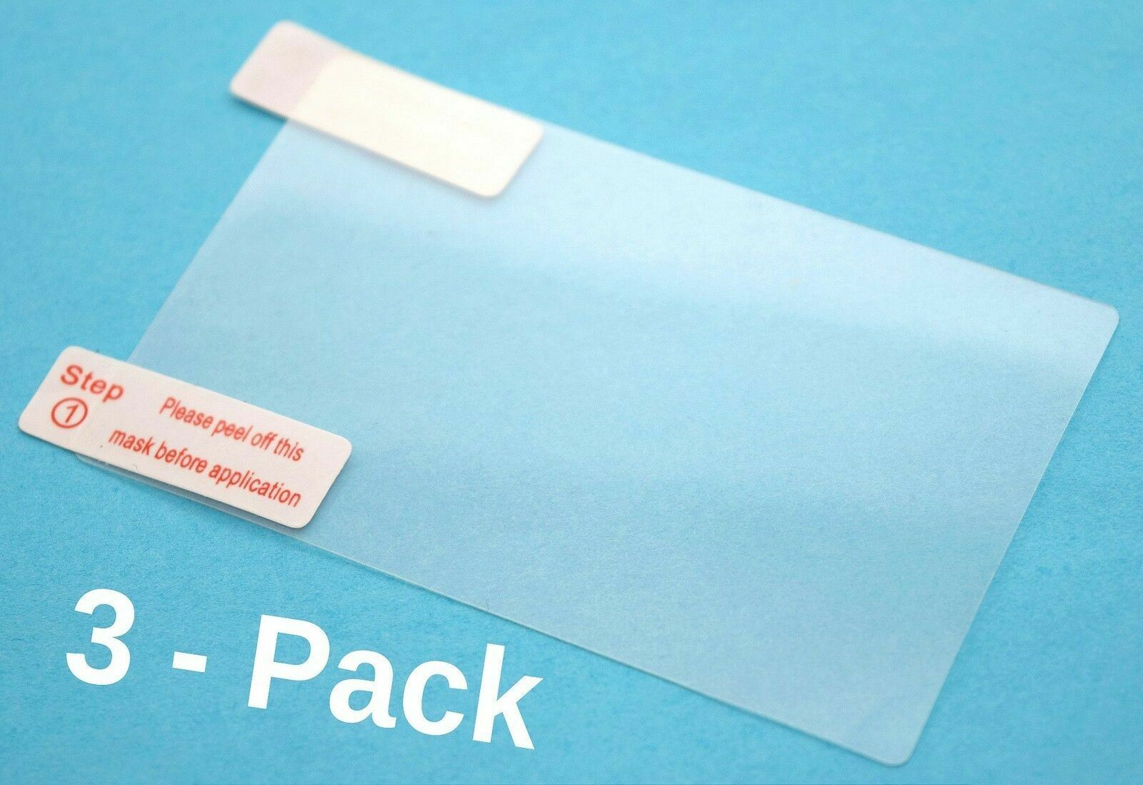 NEW 3-PACK Clear Universal Surface Screen Protector 4x3" Phone GPS Camera Watch