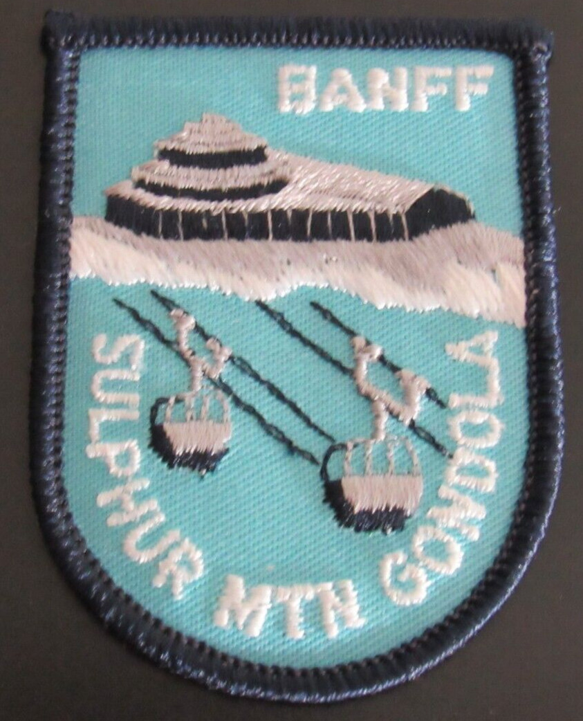 VTG BANFF Sulphur Mountain Gondola Canada Sew On Patch
