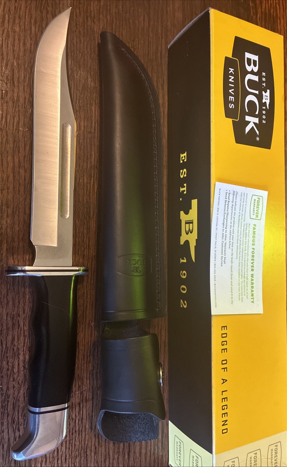 BUCK KNIFE - #120 "GENERAL" FIXED BLADE -SHEATH BRAND NEW FROM BUCK- 4/2/2026!