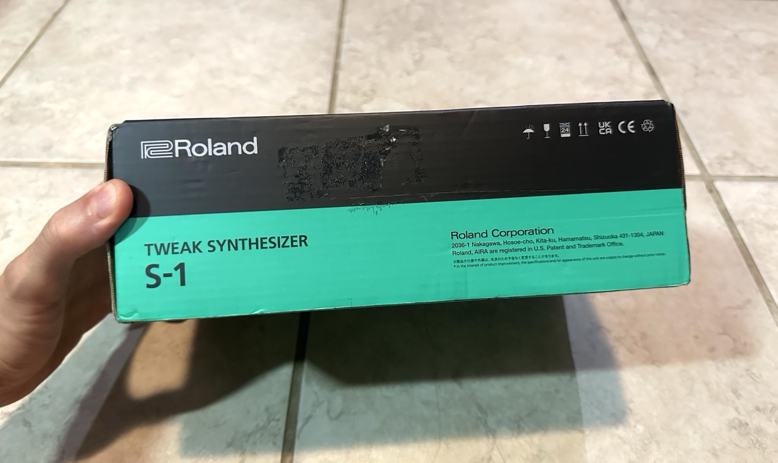 Roland S-1 Tweak Synth EMPTY BOX with Inserts