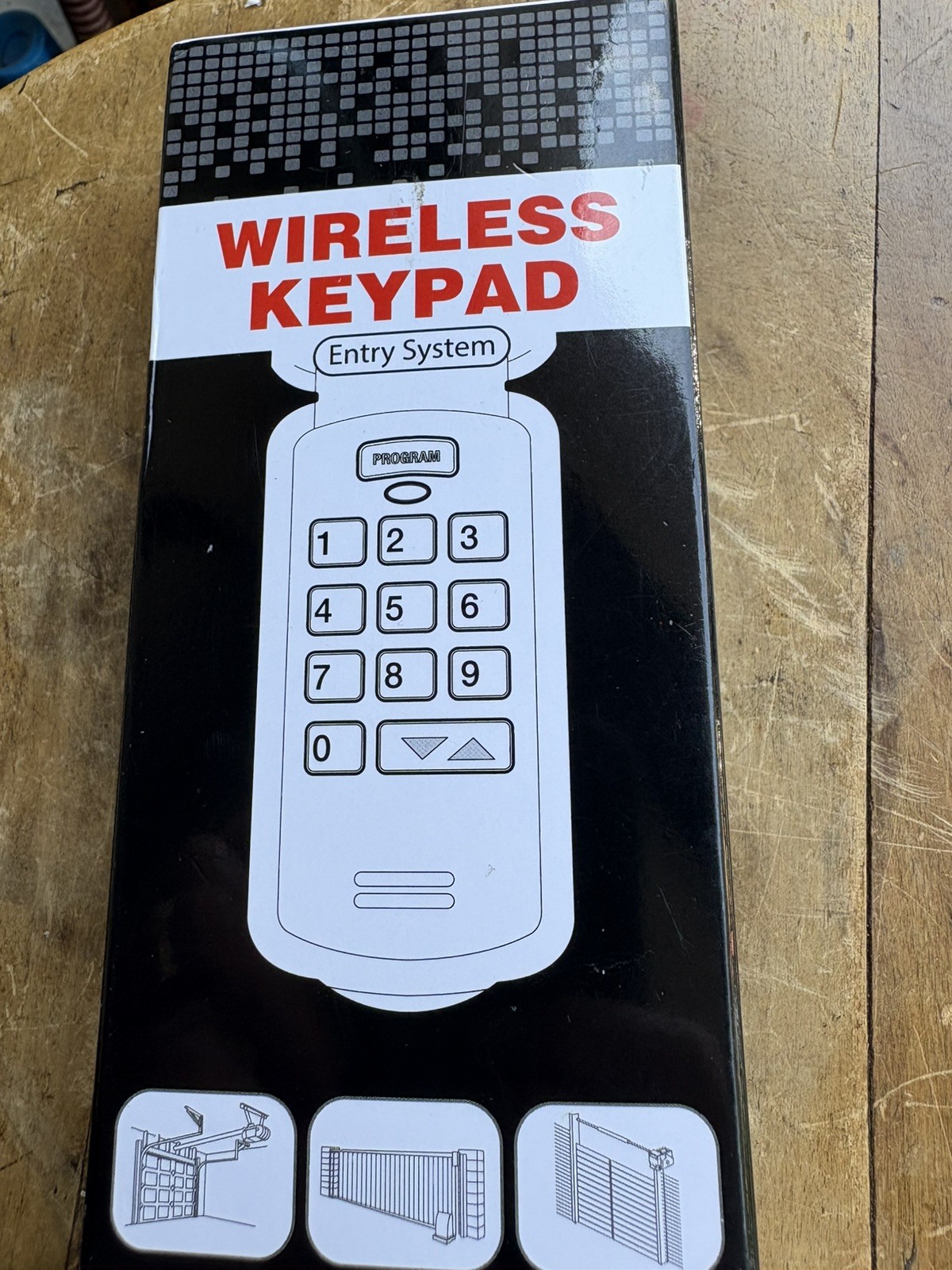 Wireless Universal Keyless Keypad Garage Door Opener Keypad Remote Intellicode
