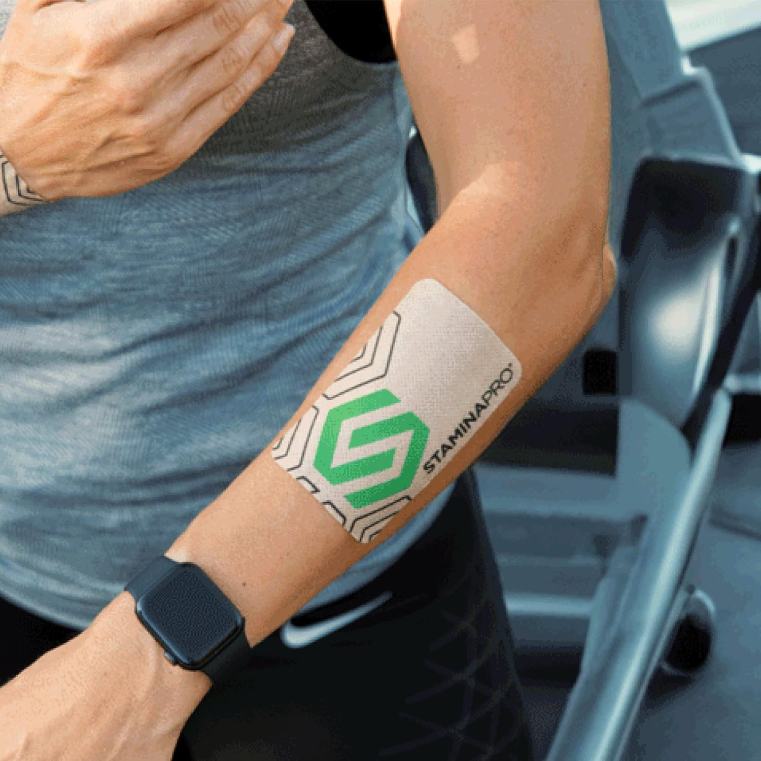 STAMINAPRO Patch - Water-Resistant Athletic Adhesive, Electroceutical Relief - V
