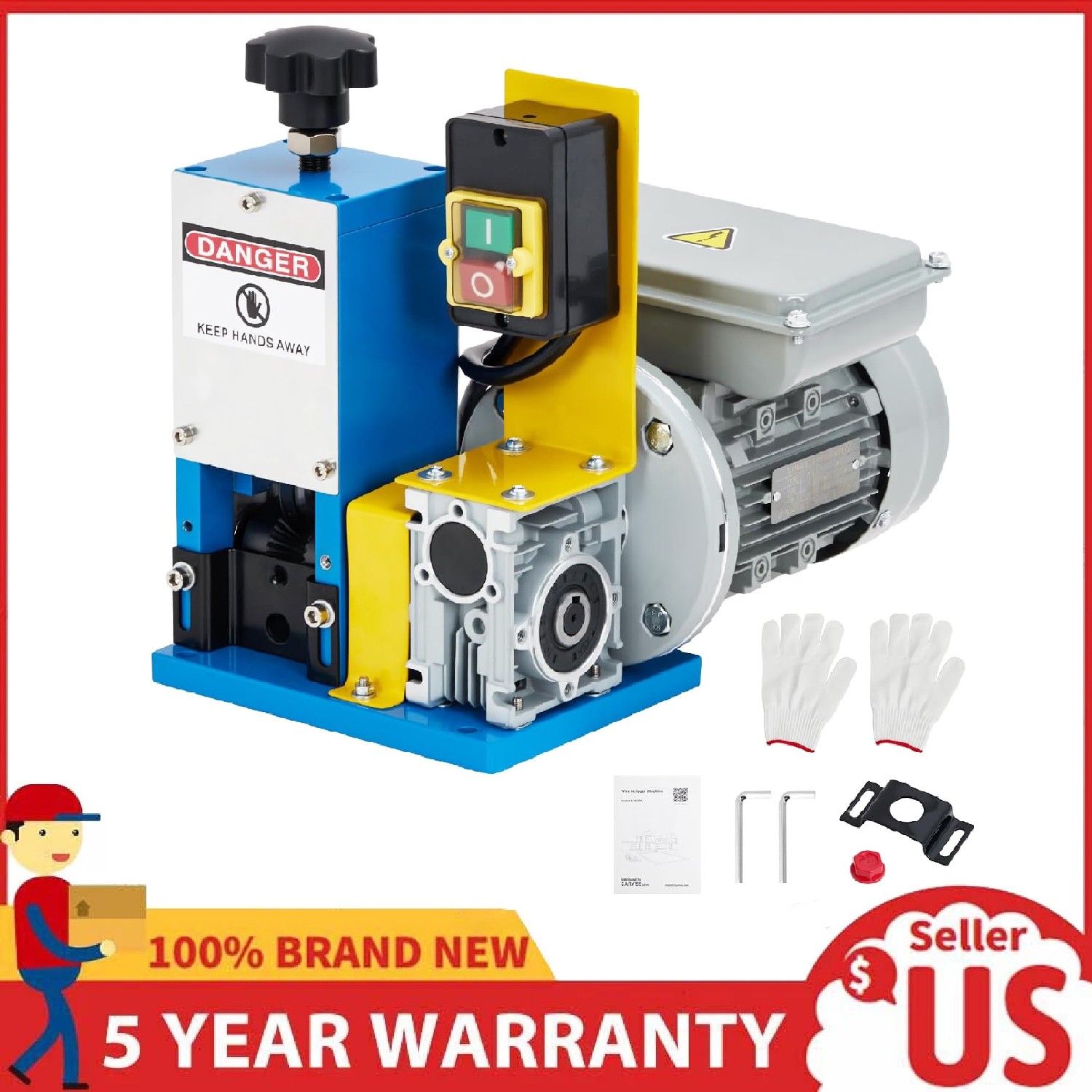 Portable Electric Wire Stripping Machine ,0.06''-1'' Power Copper Cable Stripper