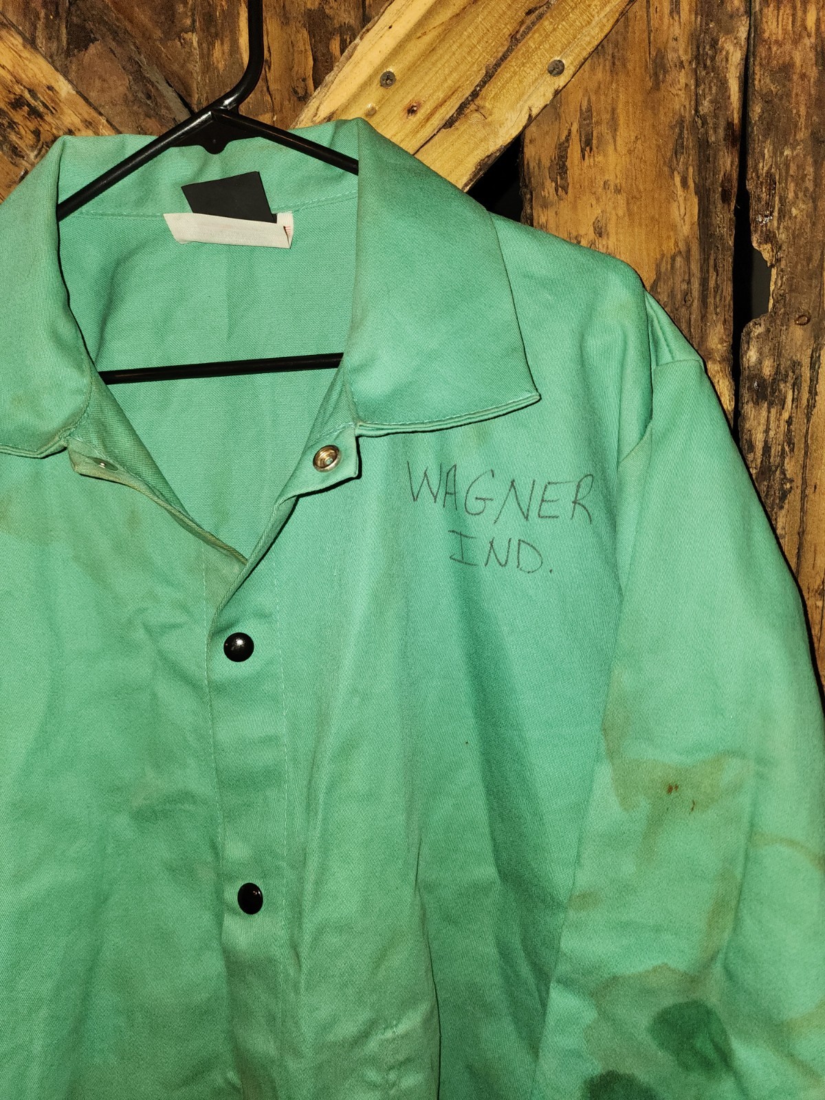 Tillmann XL Green Flame Resistant Welding Jacket Used