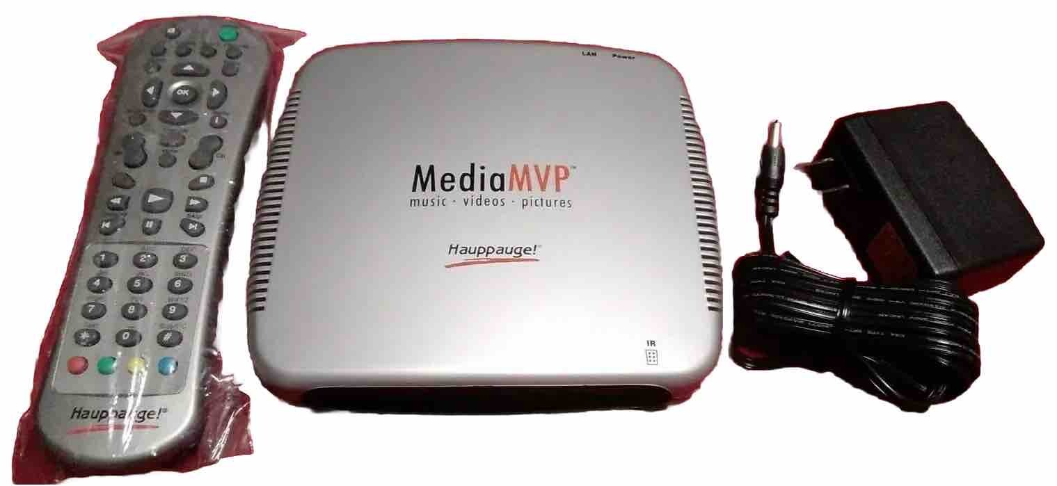 Hauppauge Media MVP Music Videos Pictures 86001 Streaming Box Remote Control
