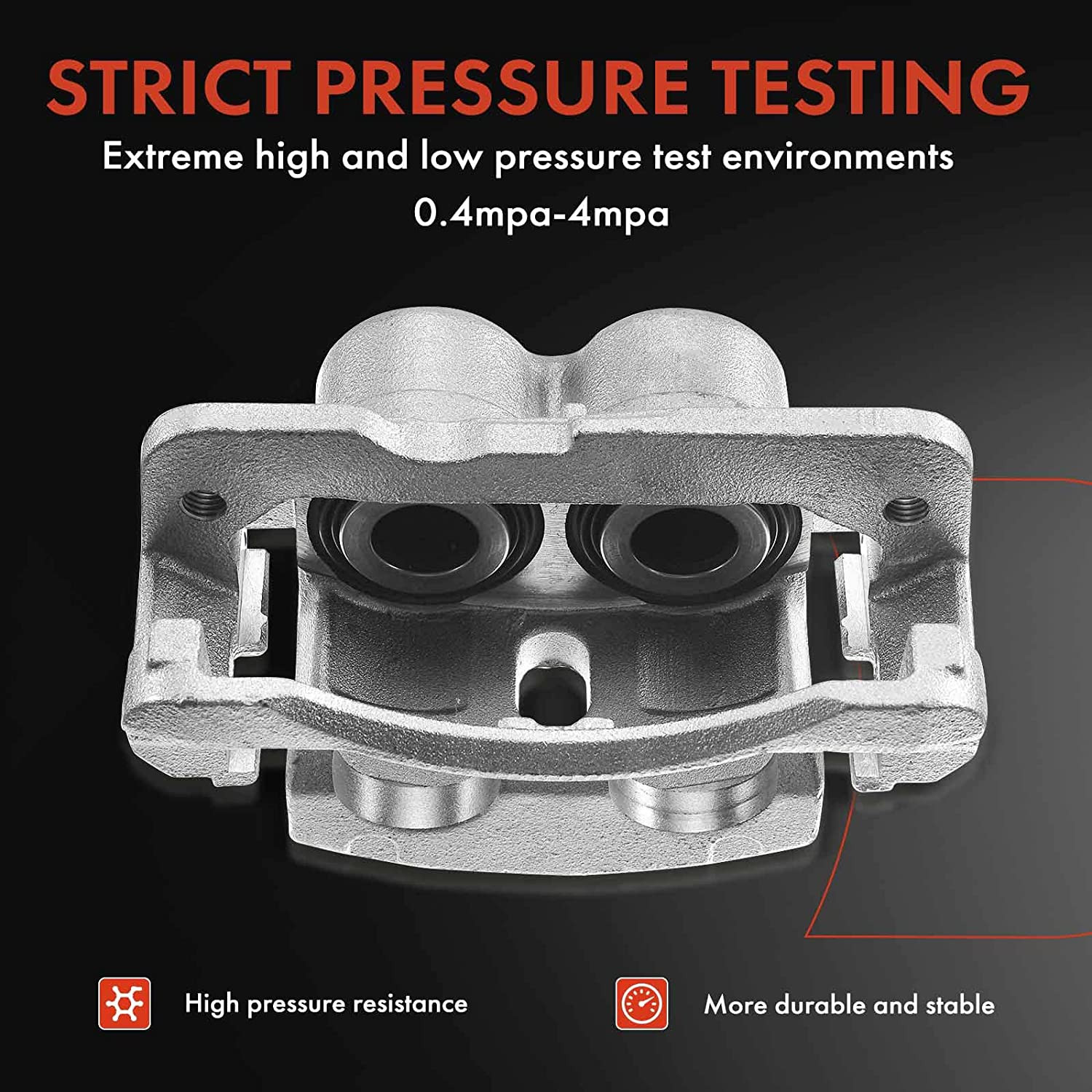 Disc Brake Caliper Assembly with Bracket Compatible with Select Dodge Models - R