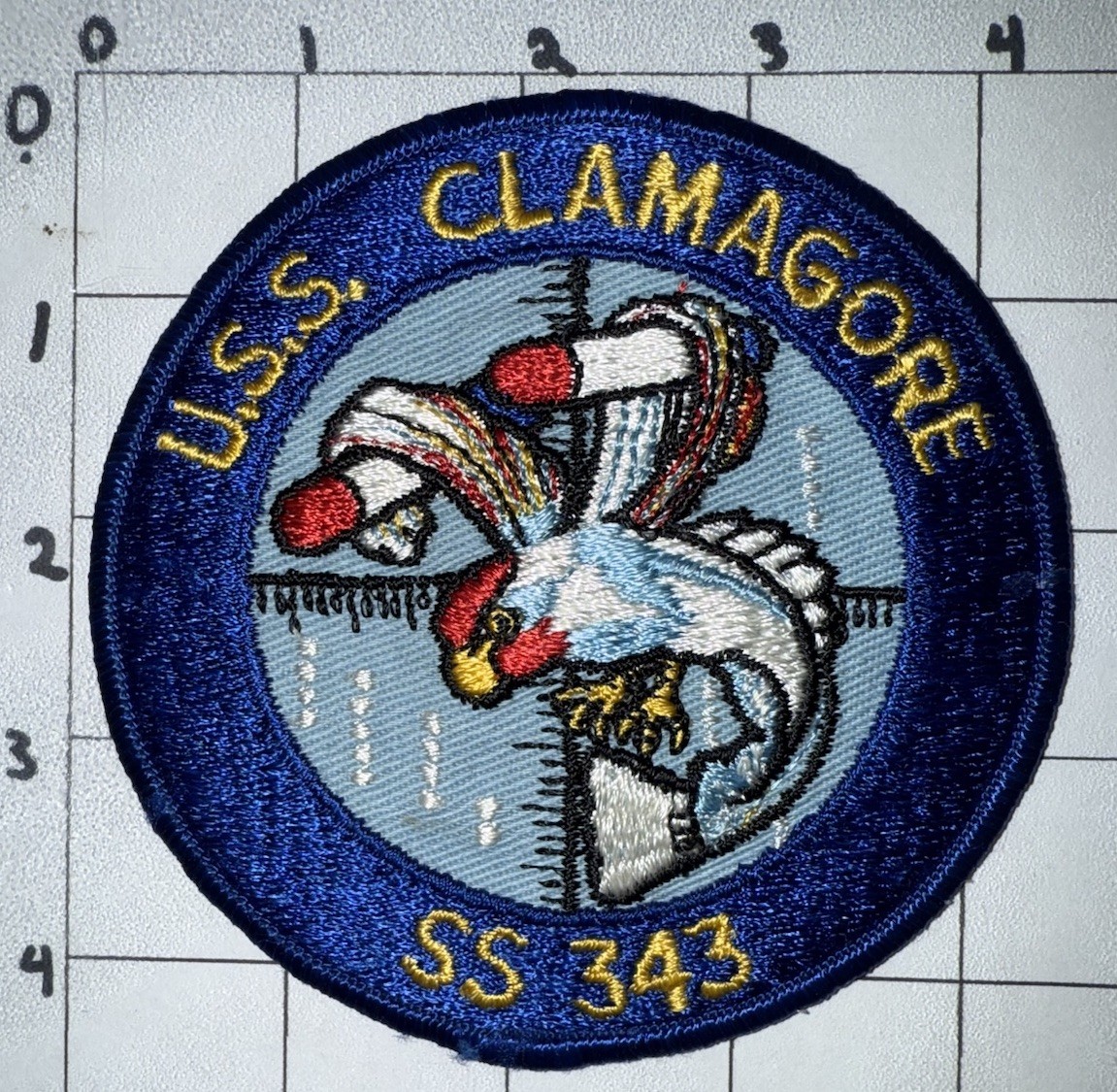 1970s - 1990s USN Navy USS Clamagore SS-343 Patch (8)