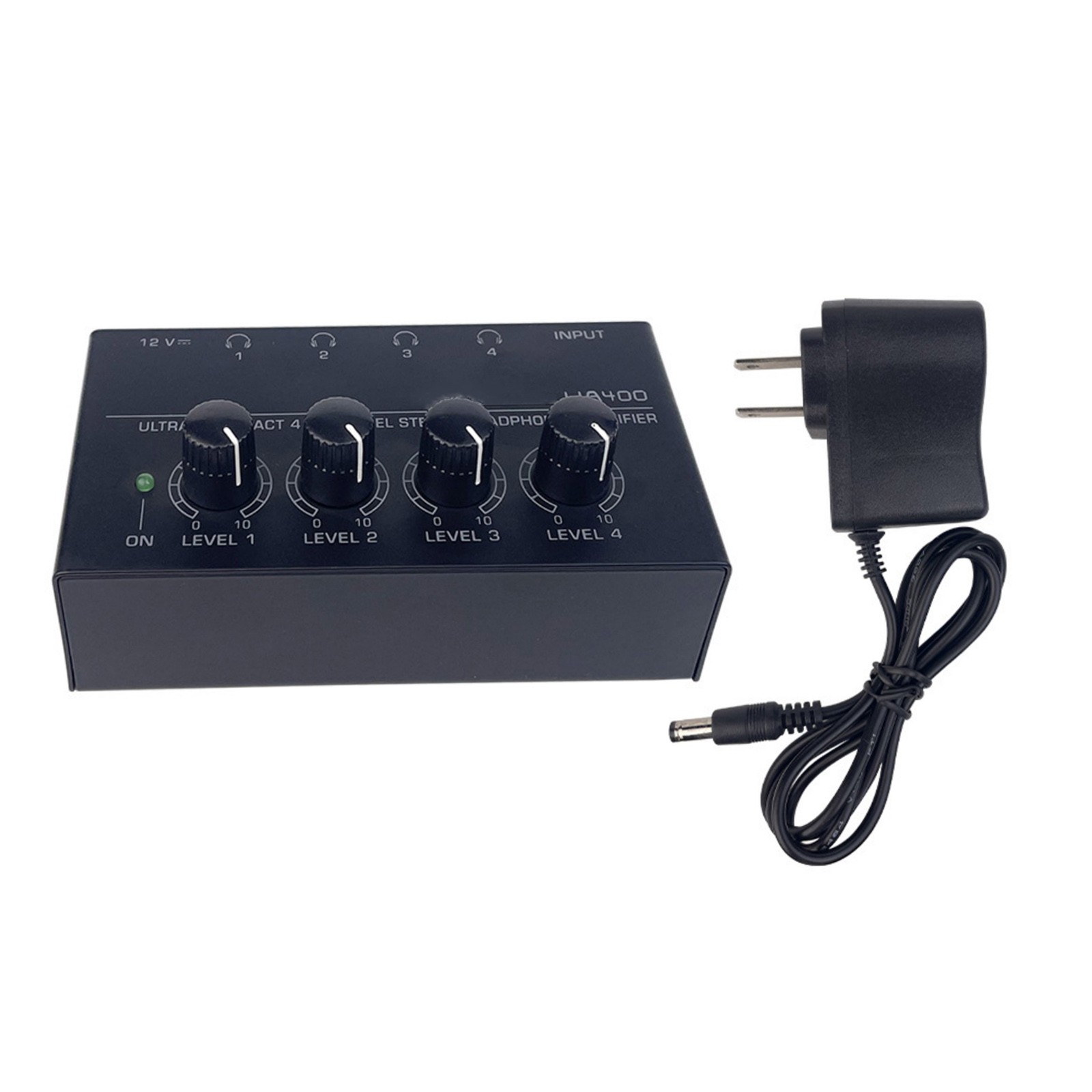1 PC 4 Channels Mini Stereo Headphone Ultra-Compact Audio Amplifier For Earphone