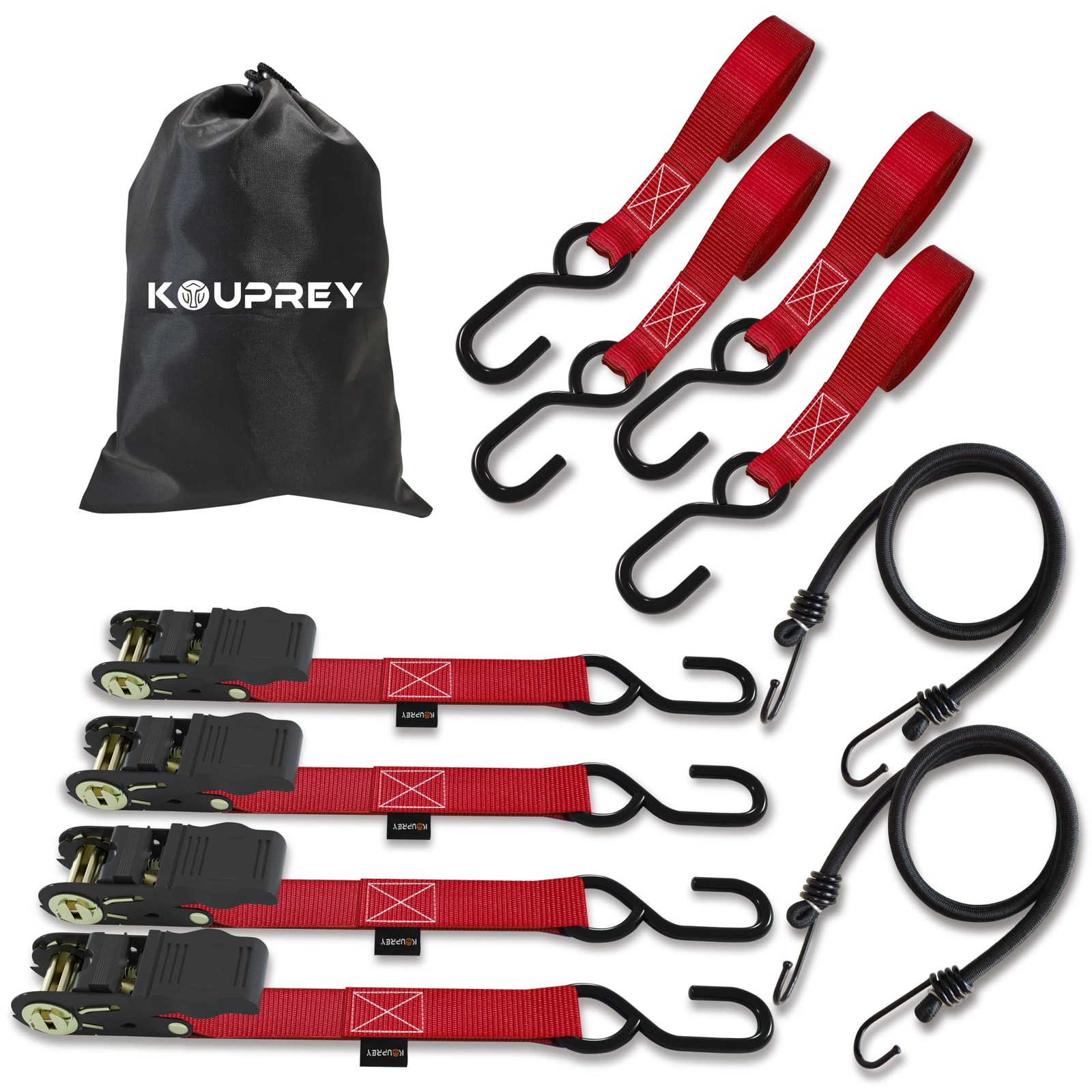Ratchet Straps,Boat Tie Down Straps to Trailer, Motorcycle Straps,Kayak Tie D...