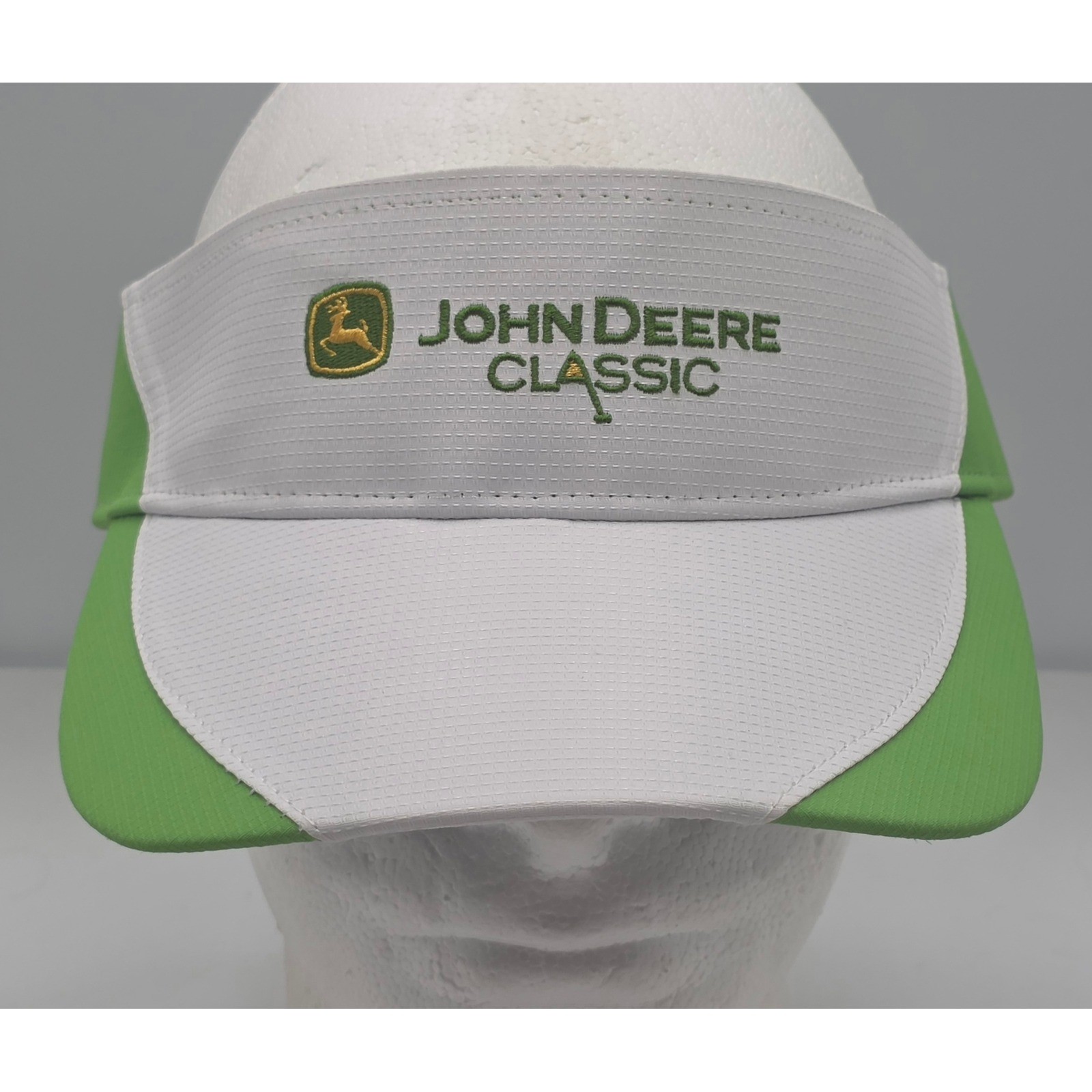 Imperial John Deere Classic Visor Green White Golf PGA Hat Cap Deere Run