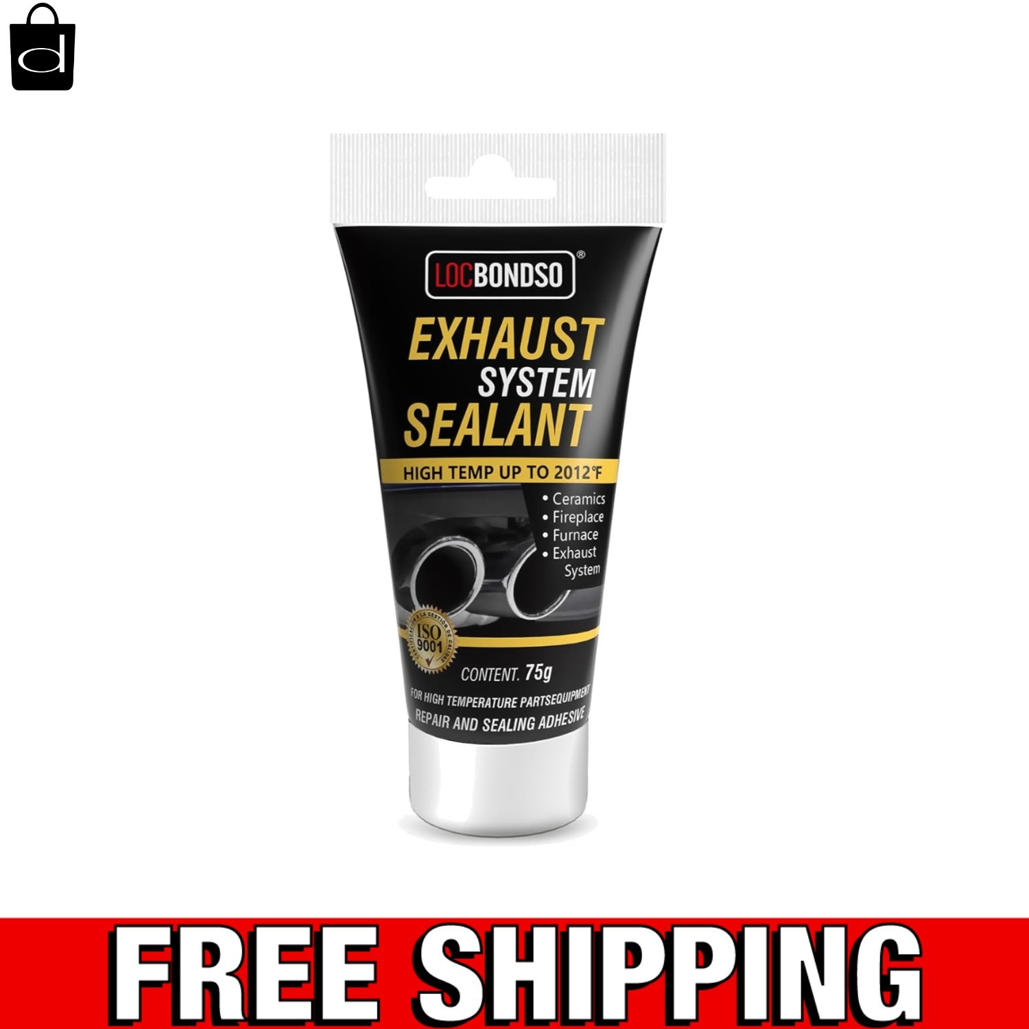 Exhaust Tape: Muffler Repair Kit, High Temp Aluminum Bonding Agent Exhaust Leak