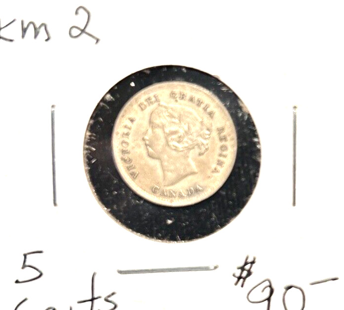 Canada 1898 five cents KM 2 XF